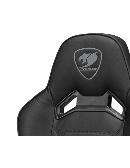 Игровое кресло Cougar Fusion S, ПВХ Кожа, Чёрный