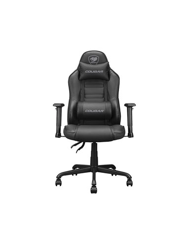 Игровое кресло Cougar Fusion S, ПВХ Кожа, Чёрный
