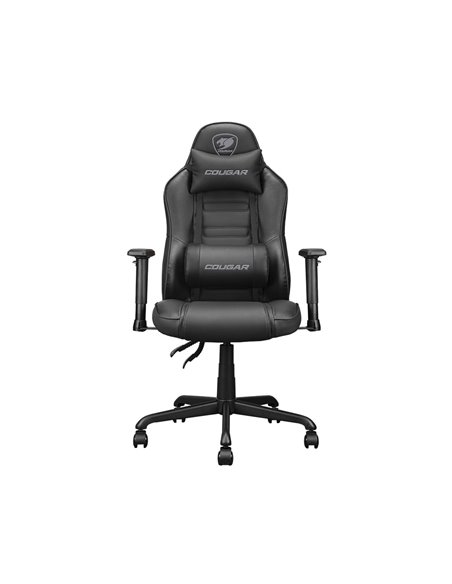Игровое кресло Cougar Fusion S, ПВХ Кожа, Чёрный