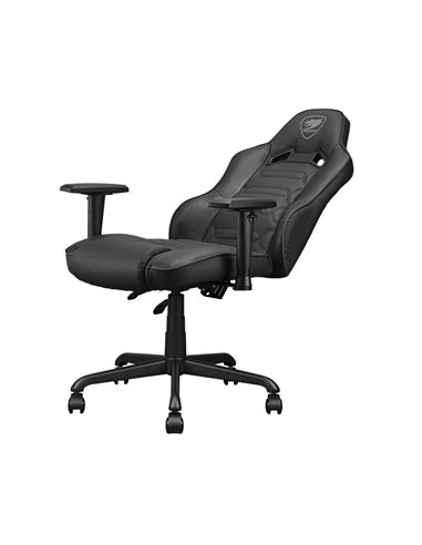 Игровое кресло Cougar Fusion S, ПВХ Кожа, Чёрный
