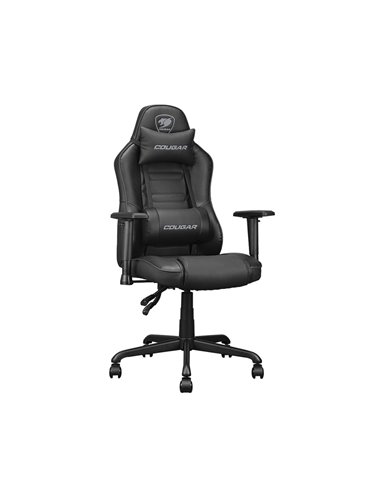 Игровое кресло Cougar Fusion S, ПВХ Кожа, Чёрный