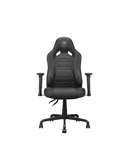 Игровое кресло Cougar Fusion S, ПВХ Кожа, Чёрный