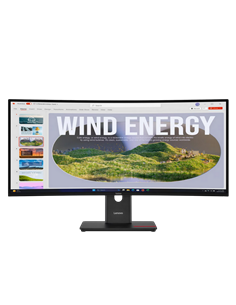 34" Monitor Lenovo T34WD-40, VA 3440x1440 WQHD, Eclipse Black