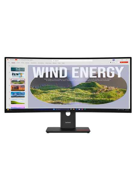 34" Монитор Lenovo T34WD-40, VA 3440x1440 WQHD, Eclipse Black