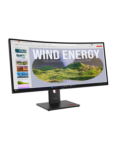 34" Монитор Lenovo T34WD-40, VA 3440x1440 WQHD, Eclipse Black