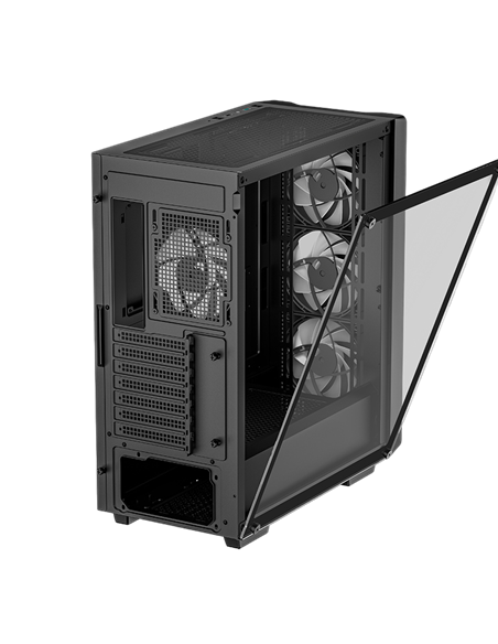 Carcasă PC Deepcool CC560  ARGB V2, Midi-Tower, Fără PSU, Negru
