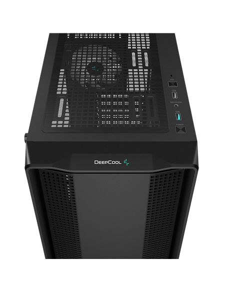 Компьютерный корпус Deepcool CC560  ARGB V2, Midi-Tower, Без блока питания, Чёрный