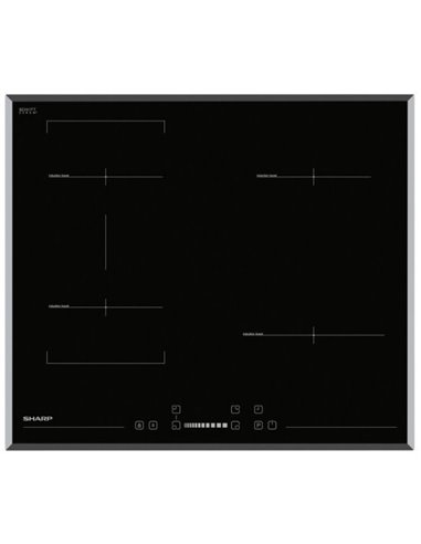 Индукционная варочная панель Sharp KH6I27CS00EU, Чёрный