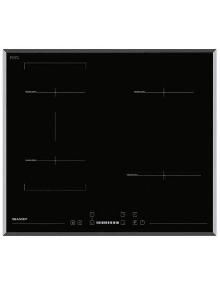 Plită cu inducție Sharp KH6I27CS00EU, Negru