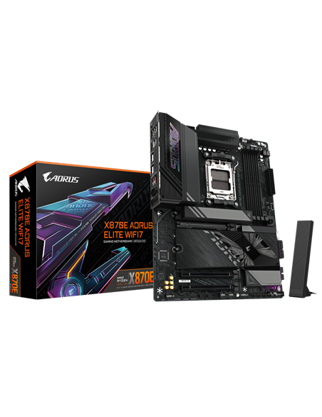 Placă de bază Gigabyte X870E A ELITE WIFI7, AM5, AMD X870E, ATX