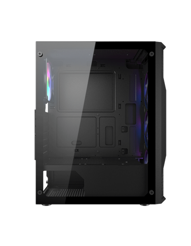 Компьютерный корпус Cougar MX 110 RGB, Midi-Tower, Без блока питания, Чёрный