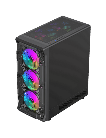 Carcasă PC Gamemax Starlight 2 AB, Midi-Tower, Fără PSU, Negru