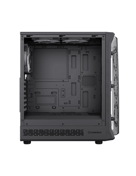 Carcasă PC Gamemax Starlight 2 AB, Midi-Tower, Fără PSU, Negru
