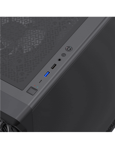 Carcasă PC Gamemax Starlight 2 AB, Midi-Tower, Fără PSU, Negru