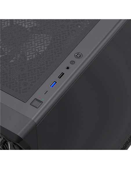 Carcasă PC Gamemax Starlight 2 AB, Midi-Tower, Fără PSU, Negru