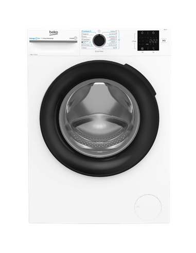 Mașină de spălat Beko BM3WFSU38413WB, 8kg, Alb