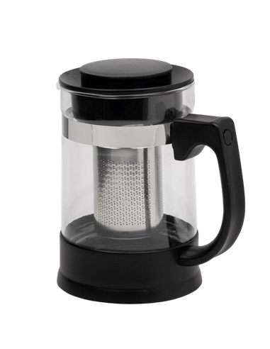 Ceainic cu infuzor RESTO 90512, 0,95L, Negru