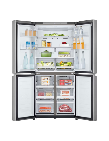 Холодильник LG GMB860PYDE, DoorCooling+, Серебристый