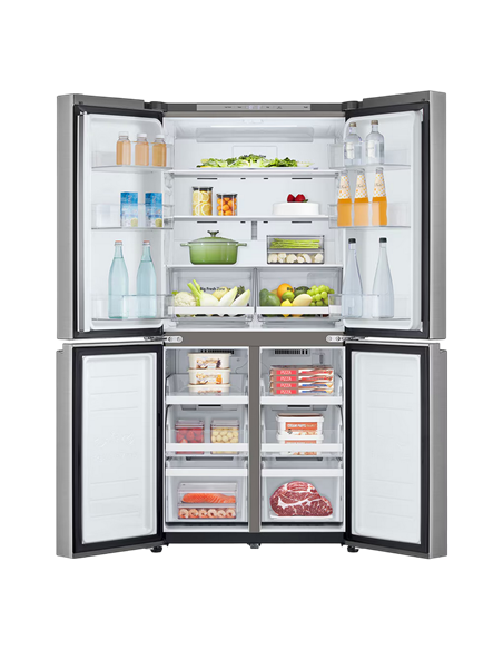 Холодильник LG GMB860PYDE, DoorCooling+, Серебристый