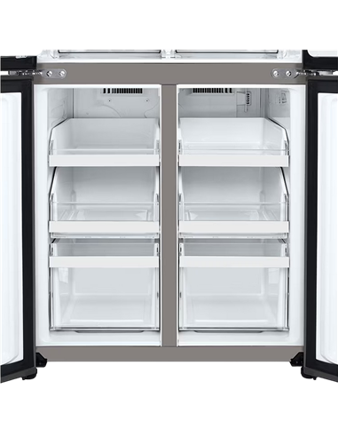 Холодильник LG GMB860PYDE, DoorCooling+, Серебристый