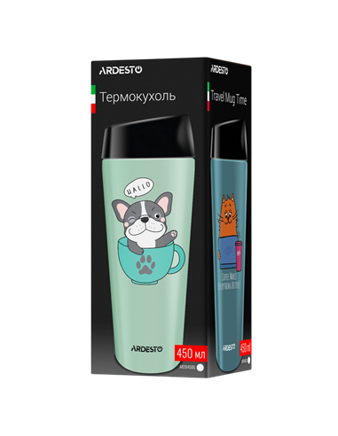 Cană termos Ardesto AR2645DG, 0,45L, Verde