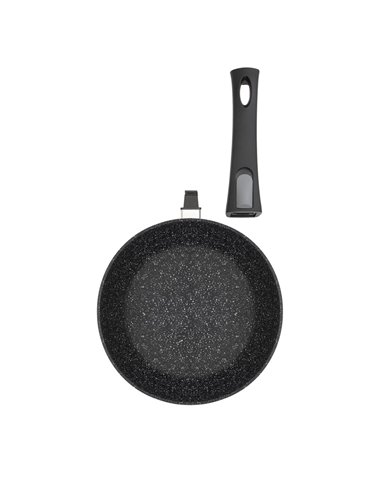 Tigaie adâncă RESTO 93013, 26cm, Negru