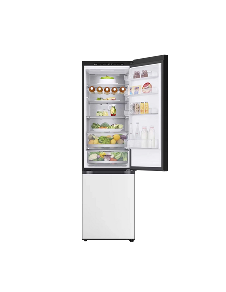 Холодильник LG GBB72TW9DQ, DoorCooling+, Белый | Черный