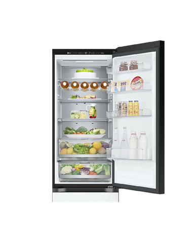 Холодильник LG GBB72TW9DQ, DoorCooling+, Белый | Черный