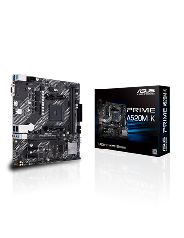Placă de bază ASUS PRIME A520M-K, AM4, AMD A520, Micro-ATX