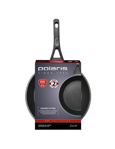 Сковорода Polaris PRO collection-24FP, 24см, Чёрный
