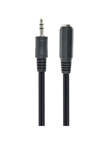 Аудиокабель Cablexpert CCA-423-3M, 3.5mm 3-pin (F) - 3.5mm 3-pin (M), 3м, Чёрный