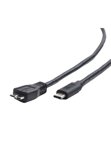 Кабель для зарядки и синхронизации Cablexpert CCP-USB3-mBMCM-1M, USB Type-C/micro-USB, 1м, Чёрный