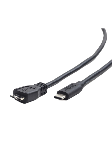Кабель для зарядки и синхронизации Cablexpert CCP-USB3-mBMCM-1M, USB Type-C/micro-USB, 1м, Чёрный