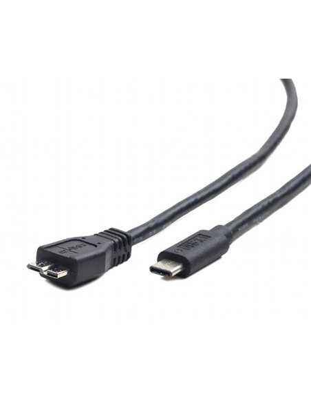 Cablu încărcare și sincronizare Cablexpert CCP-USB3-mBMCM-1M, USB Type-C/micro-USB, 1m, Negru