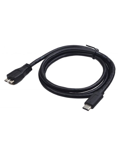 Кабель для зарядки и синхронизации Cablexpert CCP-USB3-mBMCM-1M, USB Type-C/micro-USB, 1м, Чёрный