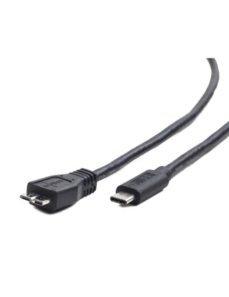 Cablu încărcare și sincronizare Cablexpert CCP-USB3-mBMCM-1M, USB Type-C/micro-USB, 1m, Negru