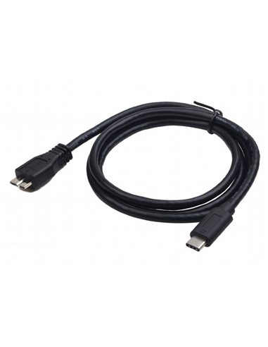 Cablu încărcare și sincronizare Cablexpert CCP-USB3-mBMCM-1M, USB Type-C/micro-USB, 1m, Negru