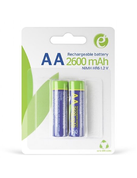 Аккумуляторы Energenie EG-BA-AA26-01, AA, 2600мА·ч, 2шт.