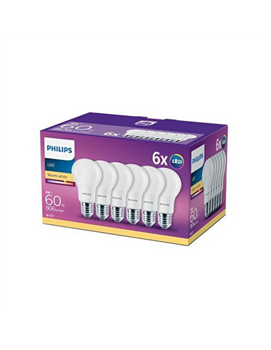 Bec cu LED Philips FR ND 6CT/4, E27, Alb Cald