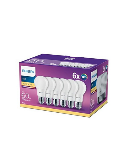 Bec cu LED Philips FR ND 6CT/4, E27, Alb Cald