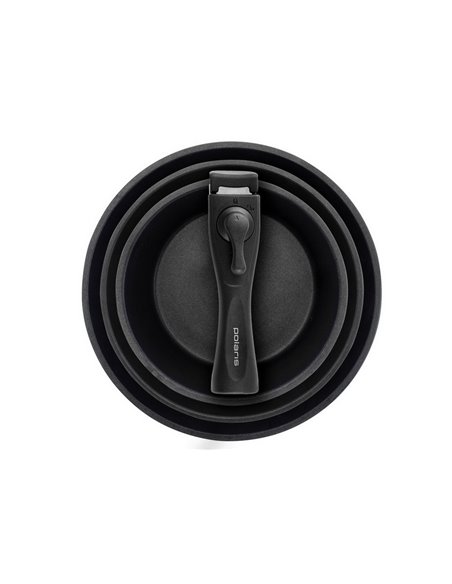Set de vase Polaris EasyKeep-4DG, 1,7L, Negru