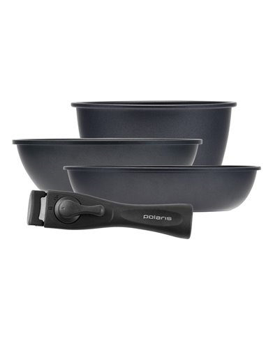 Set de vase Polaris EasyKeep-4DG, 1,7L, Negru