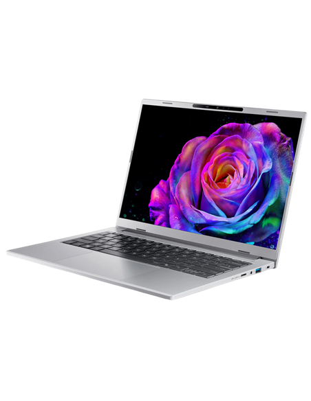 Ноутбук 14" Acer Aspire 14 AI OLED A14-61M, Pure Silver, AMD Ryzen AI 7 350, 32Гб/1024Гб, Linux Ubuntu