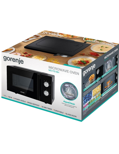 Микроволновая печь Gorenje MO17E1BH, Чёрный