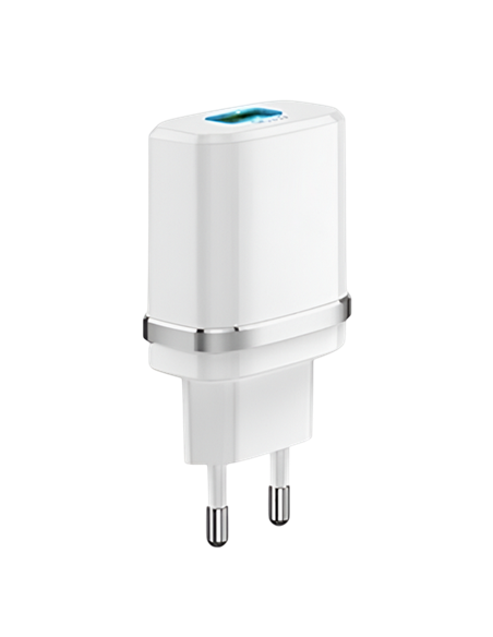 Încărcător Xpower Charger, 1USB, Fast Charge QC3.0, Alb