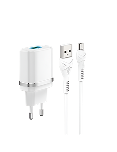 Зарядное устройство Xpower Charger, 1USB, Fast Charge QC3.0, Белый 2