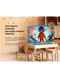 32" LED SMART Телевизор KIVI KidsTV, 1920x1080 FHD, Android TV, Синий 2