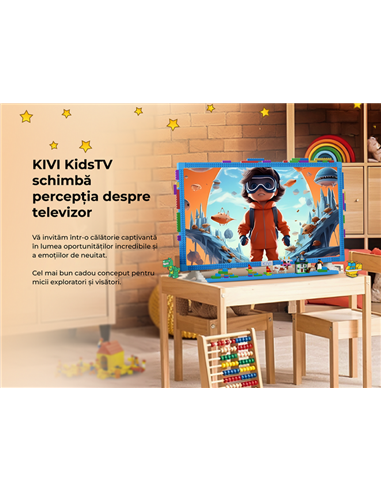 32" LED SMART Телевизор KIVI KidsTV, 1920x1080 FHD, Android TV, Синий