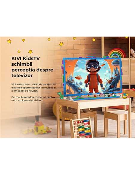 32" LED SMART Телевизор KIVI KidsTV, 1920x1080 FHD, Android TV, Синий