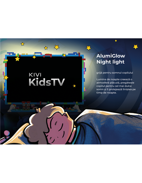 32" LED SMART TV KIVI KidsTV, 1920x1080 FHD, Android TV, Albastru